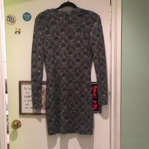 NWT H&M Glittery Open Back Bodycon Dress